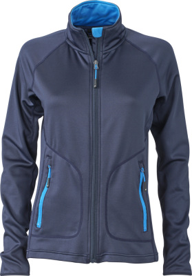 James & Nicholson - Ladies‘ Stretchfleece Jacket (navy/cobalt)