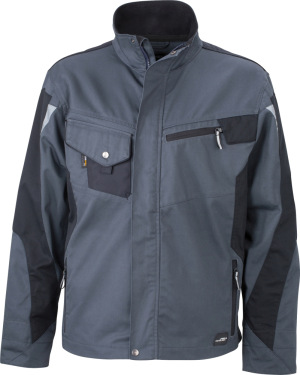 James & Nicholson - Workwear Jacke (carbon/black)