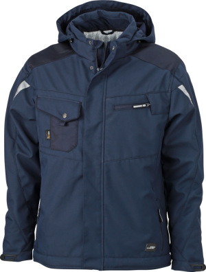 James & Nicholson - Workwear Winter Softshell Jacke (navy/navy)