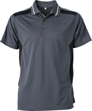 James & Nicholson - Herren Workwear Piqué Polo (carbon/black)