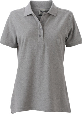 James & Nicholson - Damen Workwear Piqué Polo (grey heather)