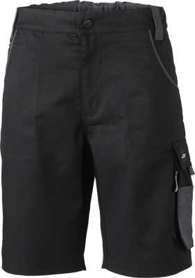 James & Nicholson - Workwear Bermuda (black/carbon)