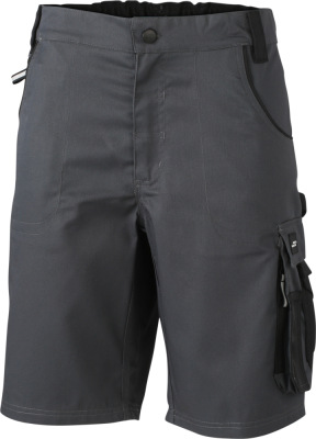 James & Nicholson - Workwear Bermuda (carbon/black)