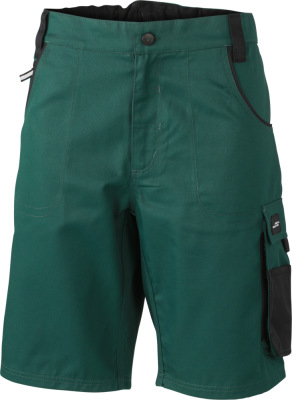 James & Nicholson - Workwear Bermuda (dark green/black)