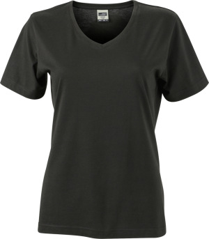 James & Nicholson - Ladies‘ Workwear T-Shirt (black)