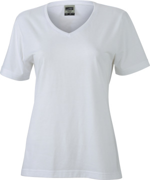 James & Nicholson - Ladies‘ Workwear T-Shirt (white)