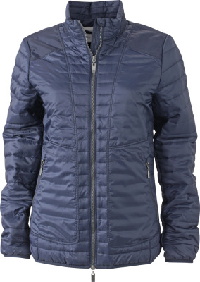 James & Nicholson - Damen Lightweight Jacke (navy/silver)