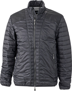 James & Nicholson - Herren Lightweight Jacke (black/silver)