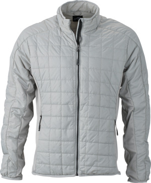 James & Nicholson - Men‘s Hybrid Jacket (silver/silver)
