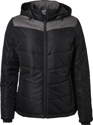 James & Nicholson - Damen Winterjacke (black/anthracite melange)