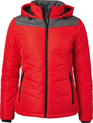 James & Nicholson - Damen Winterjacke (red/anthracite melange)