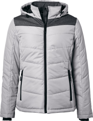 James & Nicholson - Ladies' Winter Jacket (silver/anthracite melange)