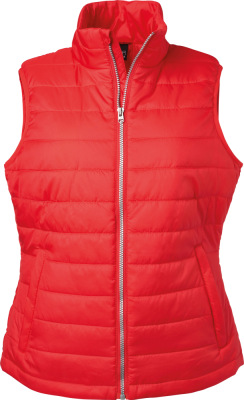 James & Nicholson - Damen Steppgilet (red)