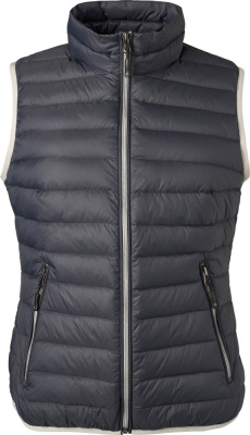 James & Nicholson - Damen Daunen Bodywarmer (graphite/silver)