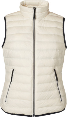 James & Nicholson - Damen Daunen Bodywarmer (off white/off white)