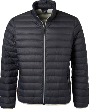 James & Nicholson - Men's Down Jacket (graphite/silver)