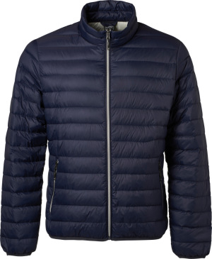 James & Nicholson - Men's Down Jacket (navy/silver)