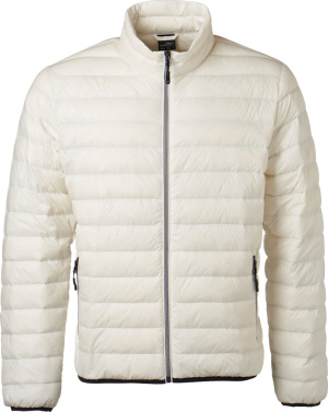 James & Nicholson - Men's Down Jacket (off white/off white)