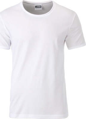 James & Nicholson - Men's T-Shirt Organic (white)