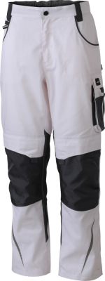 James & Nicholson - Workwear Pants (white/carbon)