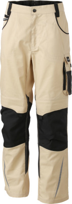 James & Nicholson - Workwear Pants (stone/black)