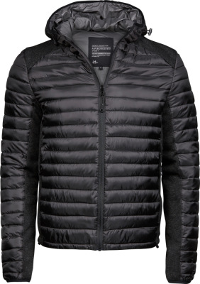 Tee Jays - Men's Crossover Jacket "Aspen" (black/black melange)