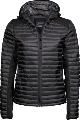 Tee Jays - Ladies' Crossover Jacket "Aspen" (black/black melange)