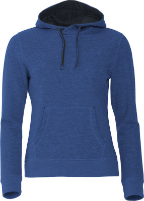 Clique - Classic Hoody Ladies (blau meliert)