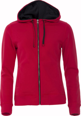 Clique - Classic Hoody Full Zip Ladies (rot)