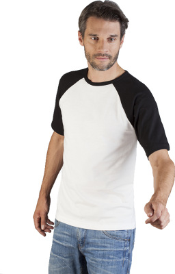 Promodoro - Men’s Raglan-T (white-black)