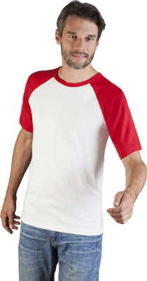 Promodoro - Men’s Raglan-T (white-red)