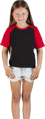 Promodoro - Kid‘s Raglan-T (black-red)