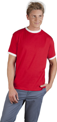 Promodoro - Men’s Contrast-T (red-white)