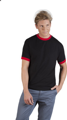 Promodoro - Men’s Contrast-T (black-red)