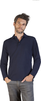 Promodoro - Men’s Heavy Polo LS (navy)