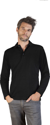 Promodoro - Men’s Heavy Polo LS (black)