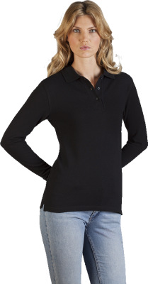 Promodoro - Women’s Heavy Polo LS (black)