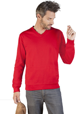 Promodoro - Men‘s V-Neck Sweater (fire red)