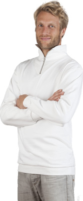 Promodoro - Men‘s Troyer Sweater (white)