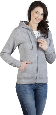 Promodoro - Women’s Hoody Jacket 80/20 (sports grey)