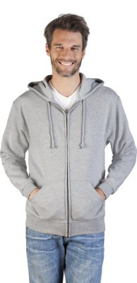 Promodoro - Men’s Hoody Jacket 80/20 (sport grey)