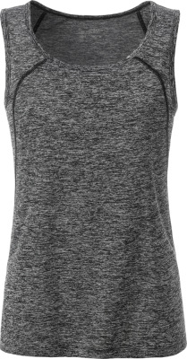 James & Nicholson - Ladies' Sports Tanktop (black melange/black)