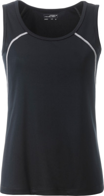 James & Nicholson - Ladies' Sports Tanktop (black/white)