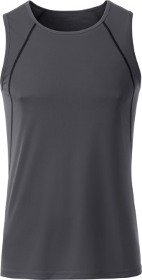 James & Nicholson - Men´s Sports Tanktop (titan/black)