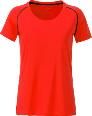 James & Nicholson - Ladies' Sports T-Shirt (bright orange/black)