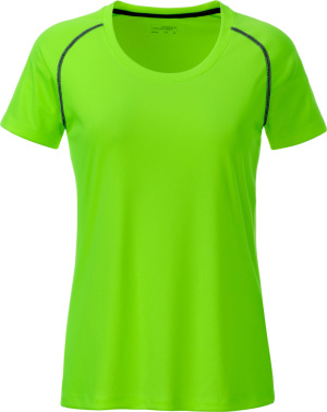 James & Nicholson - Damen Funktions-Shirt (bright green/black)