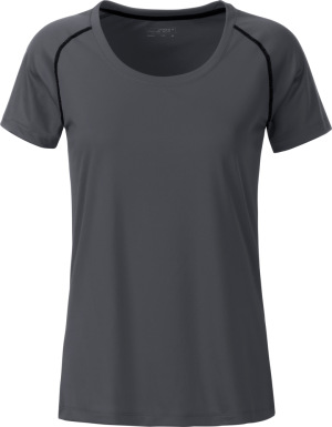 James & Nicholson - Damen Funktions-Shirt (titan/black)