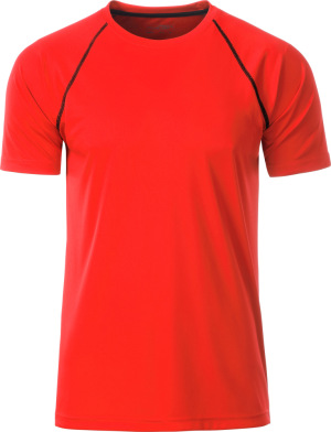 James & Nicholson - Men's Sport T-Shirt (bright orange/black)