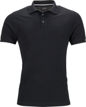 James & Nicholson - Herren Pima Piqué Polo (black)