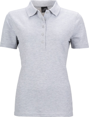 James & Nicholson - Ladies' Elastic Piqué Polo (grey heather)